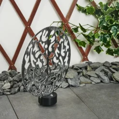 Luminaires Orientaux-hofstein Lampe solaires Kupa LED Noir, Argenté, 2 lumières