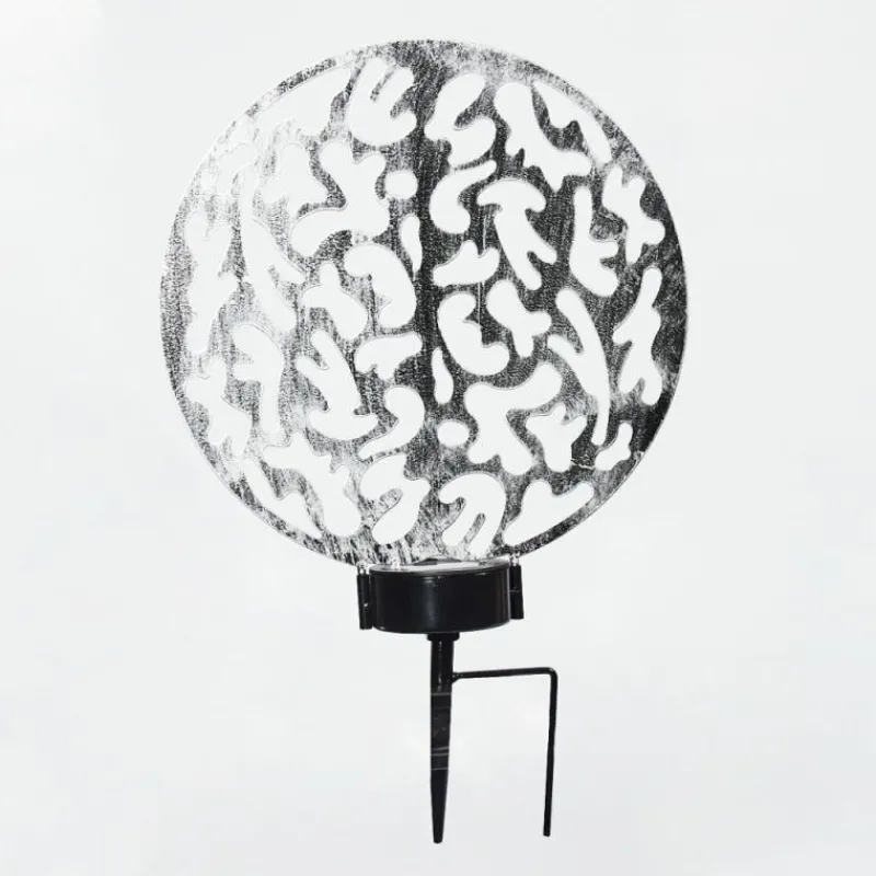 Luminaires Orientaux-hofstein Lampe solaires Kupa LED Noir, Argenté, 2 lumières