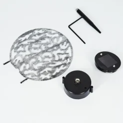 Luminaires Orientaux-hofstein Lampe solaires Kupa LED Noir, Argenté, 2 lumières