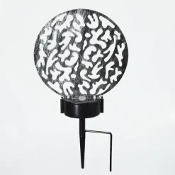 Luminaires Orientaux-hofstein Lampe solaires Kupa LED Noir, Argenté, 2 lumières