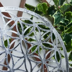 hofstein Lampe solaires Kupa LED Noir, Argenté, 2 lumières