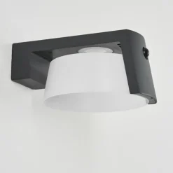 hofstein Lampe solaires Lafite LED Anthracite, 1 lumière, Détecteur de mouvement