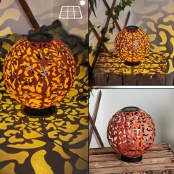 Luminaires Orientaux-hofstein Lampe solaires Leonard LED Noir, 1 lumière