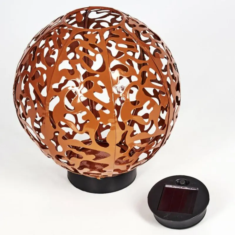 Luminaires Orientaux-hofstein Lampe solaires Leonard LED Noir, 1 lumière