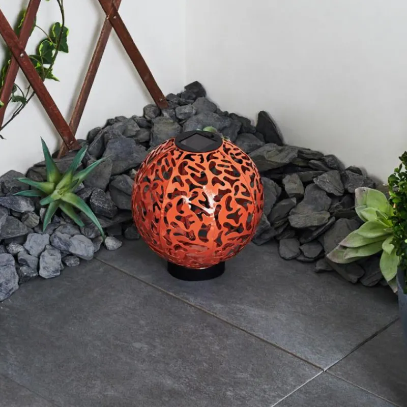 Luminaires Orientaux-hofstein Lampe solaires Leonard LED Noir, 1 lumière