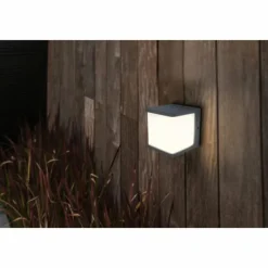 Luminaires Lutec Lampe solaires Lutec DOBLO LED Anthracite, 1 lumière, Détecteur de mouvement