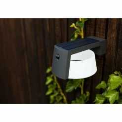 Luminaires Lutec Lampe solaires Lutec Moon LED Anthracite, 1 lumière, Détecteur de mouvement