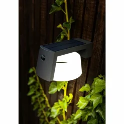Luminaires Lutec Lampe solaires Lutec Moon LED Anthracite, 1 lumière, Détecteur de mouvement