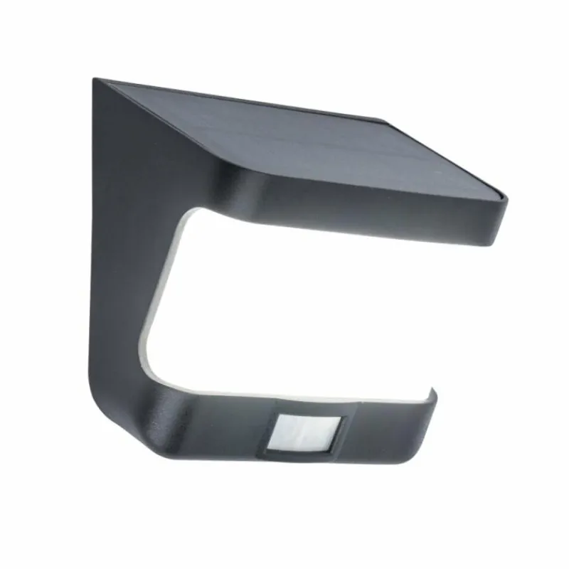 Luminaires Lutec Lampe solaires Lutec TRY LED Anthracite, 1 lumière, Détecteur de mouvement