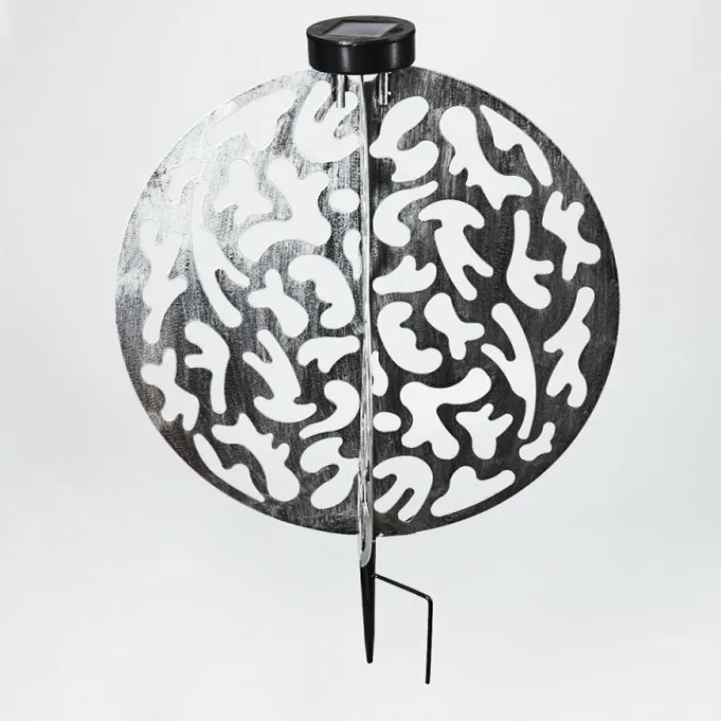 Luminaires Orientaux-hofstein Lampe solaires Mesan LED Noir, Argenté, 1 lumière