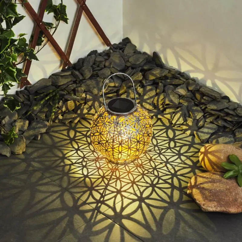 Luminaires Orientaux-hofstein Lampe solaires Moreland LED Cuivre, Noir, Argenté, 1 lumière