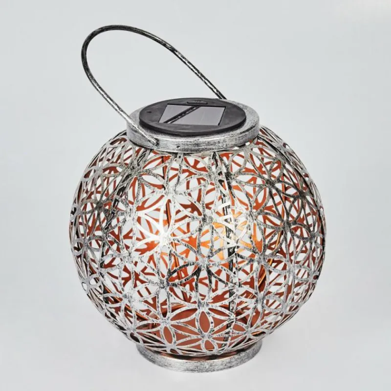 Luminaires Orientaux-hofstein Lampe solaires Moreland LED Cuivre, Noir, Argenté, 1 lumière