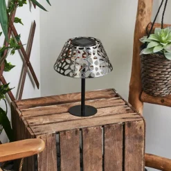 Luminaires Orientaux-hofstein Lampe solaires Moreland LED Noir, 1 lumière