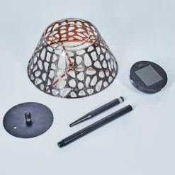 Luminaires Orientaux-hofstein Lampe solaires Moreland LED Noir, 1 lumière