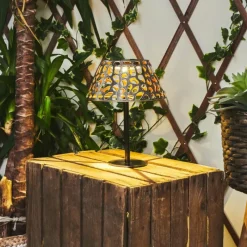 Luminaires Orientaux-hofstein Lampe solaires Moreland LED Noir, 1 lumière