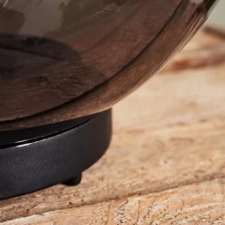 Suspension Verre Fumé-hofstein Lampe solaires Pollenca LED Noir, 40 lumières