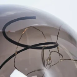 Suspension Verre Fumé-hofstein Lampe solaires Pollenca LED Noir, 30 lumières