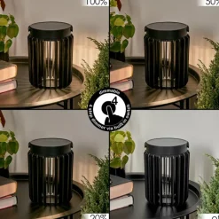 hofstein Lampe solaires Rossina LED Noir, 1 lumière