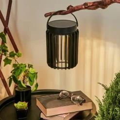 hofstein Lampe solaires Rossina LED Noir, 1 lumière