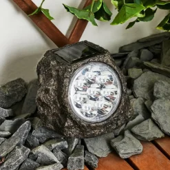hofstein Lampe solaires Sameo LED Brun, 8 lumières