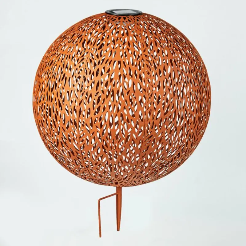 Luminaires Orientaux-hofstein Lampe solaires Samoao LED Rouille, Noir, 1 lumière