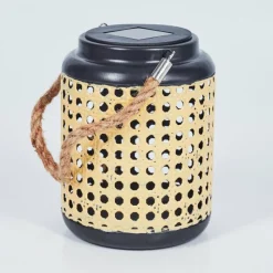 Style Boho-Chic-hofstein Lampe solaires Sessivi LED Brun, Noir, 1 lumière