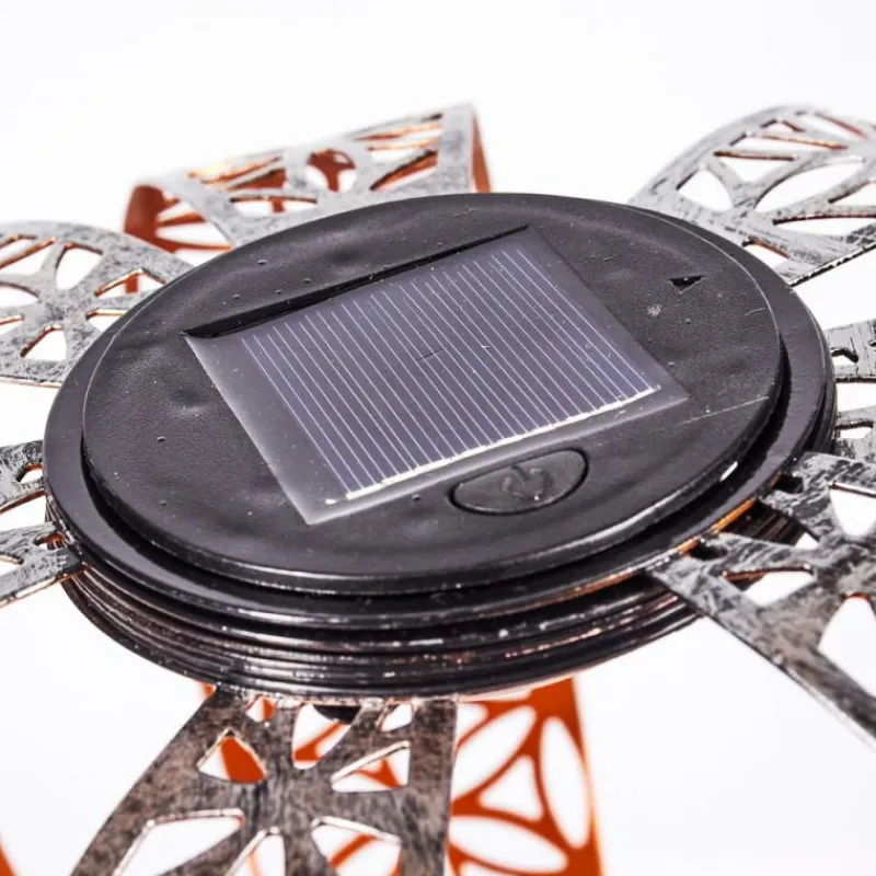 Luminaires Orientaux-hofstein Lampe solaires Wasalea LED Bronze, Noir, Argenté, 1 lumière