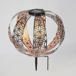 Luminaires Orientaux-hofstein Lampe solaires Wasalea LED Bronze, Noir, Argenté, 1 lumière