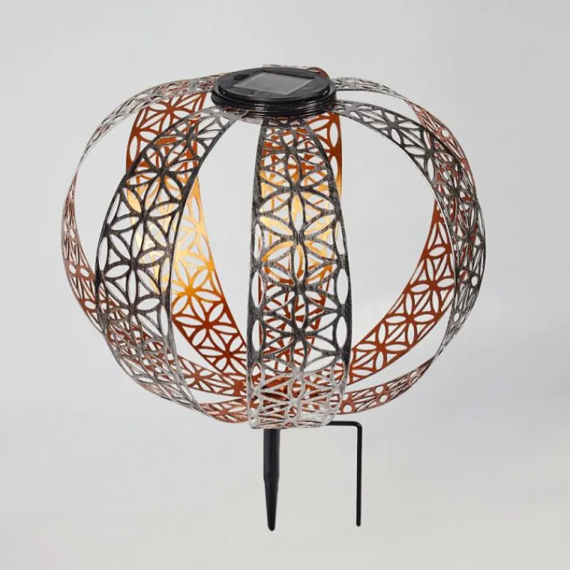 Luminaires Orientaux-hofstein Lampe solaires Wasalea LED Bronze, Noir, Argenté, 1 lumière