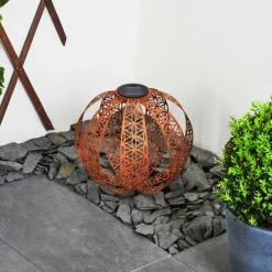 Luminaires Orientaux-hofstein Lampe solaires Wasalea LED Bronze, Noir, 1 lumière