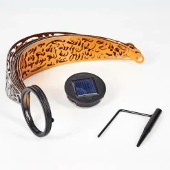 Luminaires Orientaux-hofstein Lampe solaires Wasalea LED Bronze, Noir, Argenté, 1 lumière