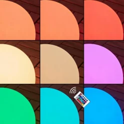 hofstein Lampe solaires Ykullen LED Noir, 1 lumière, Télécommandes, Changeur de couleurs