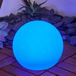 hofstein Lampe solaires Ykullen LED Noir, 1 lumière, Télécommandes, Changeur de couleurs