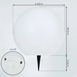 hofstein Lampe solaires Ykullen LED Noir, 1 lumière, Télécommandes, Changeur de couleurs