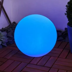 hofstein Lampe solaires Ykullen LED Noir, 1 lumière, Télécommandes, Changeur de couleurs