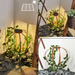 Lampes À Boules-hofstein Lampe solaires Yonkers LED Vert, Rouille, 1 lumière