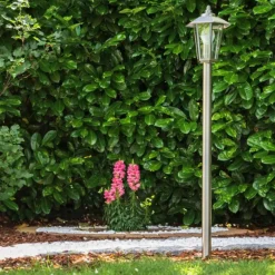 hofstein Lampe sur pied d'extérieur MOSKAU Acier inoxydable, 1 lumière