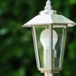 hofstein Lampe sur pied d'extérieur MOSKAU Acier inoxydable, 1 lumière