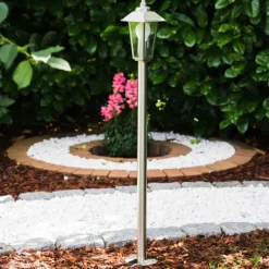 hofstein Lampe sur pied d'extérieur MOSKAU Acier inoxydable, 1 lumière