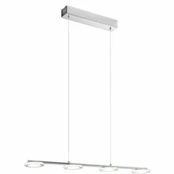 Luminaires Eglo Lampe suspendue Eglo CARTAMA LED Chrome, 4 lumières* Éclairage Led