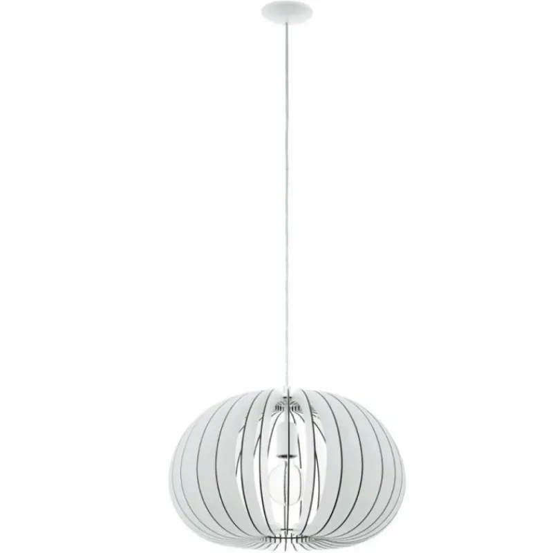 Luminaires Scandinaves-Luminaires Eglo Lampe suspendue Eglo COSSANO Blanc, 1 lumière