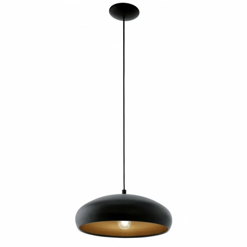 Luminaires Scandinaves-Luminaires Eglo Lampe suspendue Eglo MOGANO 1 Cuivre, Noir, 1 lumière
