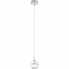 Luminaires Eglo Lampe suspendue Eglo MONTEFIO 1 LED Chrome, Aspect cristal, 1 lumière* Suspensions