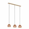 Luminaires Eglo Lampe suspendue Eglo ROCAMAR Cuivre, 3 lumières