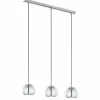 Luminaires Eglo Lampe suspendue Eglo ROCAMAR Chrome, 3 lumières