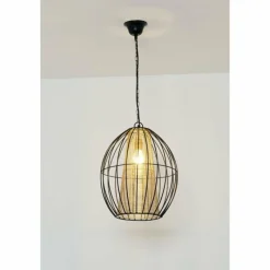 Lampes Dorées-Luminaires Holländer Lampe suspendue Holländer CAPELLO Or, Noir, 1 lumière