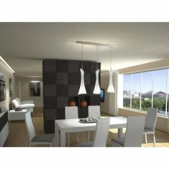 Luminaires Mantra Lampe suspendue Mantra Zack Chrome, 3 lumières