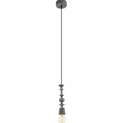 Lampes Vintages & Rétros-Luminaires Eglo Lampe suspension Eglo AVOLTRI Noir, 1 lumière