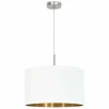 Lampes En Tissu-Luminaires Eglo Lampe suspension Eglo PASTERI Nickel mat, 1 lumière