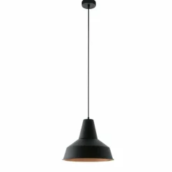 Luminaires Scandinaves-Luminaires Eglo Lampe suspension Eglo SOMERTON Cuivre, Noir, 1 lumière